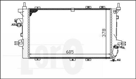 Радiатор охолодження abakus 0370170069