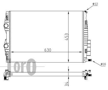 Радiатор охолодження abakus 0420170062