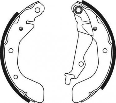 Колодки ручного (стоячого) тормоза abe C00012ABE