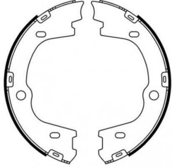 Колодки ручного (стоячого) тормоза abe C00531ABE