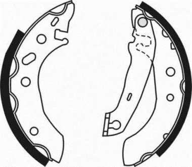 Колодки ручного (стоячого) тормоза abe C0G027ABE
