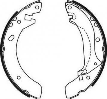 Гальмівні колодки, барабанні abe C0I001ABE
