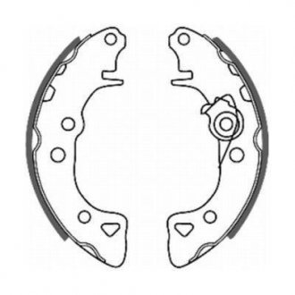 Колодки ручного (стоячого) тормоза abe C0P006ABE