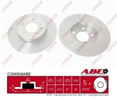 Передний тормозной диск abe C3M068ABE