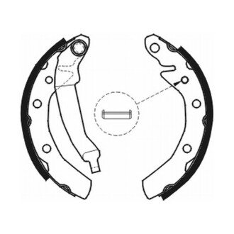 Колодки ручного (стоячого) тормоза abe C00007ABE