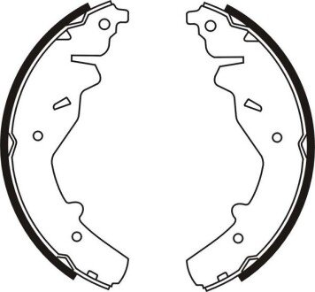 Колодки ручного (стоячого) гальма abe C00307ABE