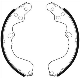 Колодки ручного (стоячого) тормоза abe C00310ABE