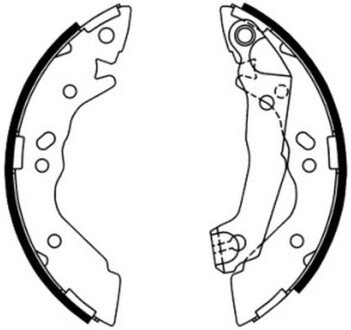 Колодки ручного (стоячого) тормоза abe C00504ABE