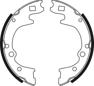 Колодки ручного (стоячого) тормоза abe C00517ABE