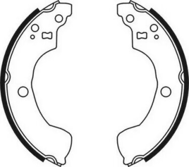 Колодки ручного (стоячого) гальма abe C01051ABE