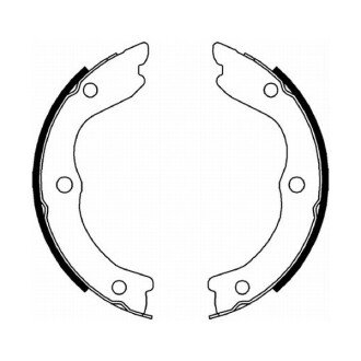 Колодки ручного (стоячого) тормоза abe C01059ABE