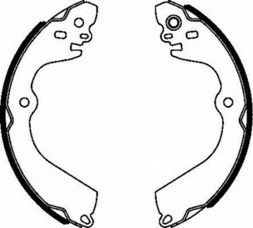 Колодки ручного (стоячого) гальма abe C01065ABE