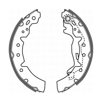 Колодки ручного (стоячого) тормоза abe C02063ABE на Тойота Карина 2