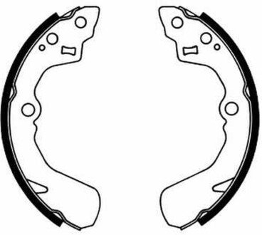 Колодки ручного (стоячого) тормоза abe C06012ABE