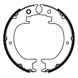 Колодки ручного (стоячого) гальма abe C07014ABE