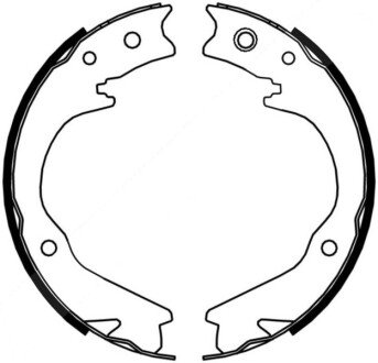 Колодки ручного (стоячого) гальма abe C07015ABE на Субару Импреза