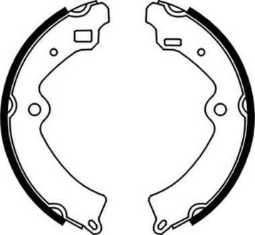 Колодки ручного (стоячого) тормоза abe C08010ABE
