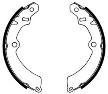 Колодки ручного (стоячого) гальма abe C08012ABE