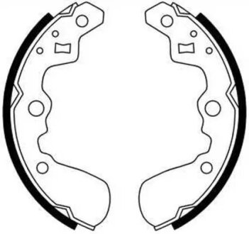 Колодки ручного (стоячого) тормоза abe C08013ABE