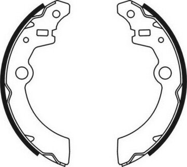 Колодки ручного (стоячого) тормоза abe C08021ABE