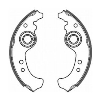 Колодки ручного (стоячого) тормоза abe C0F001ABE на Фиат Tempra