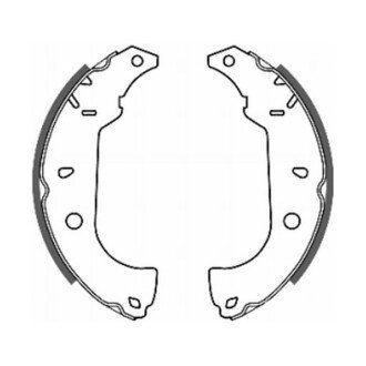 Колодки ручного (стоячого) тормоза abe C0F004ABE на Фиат Tempra