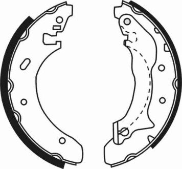 Колодки ручного (стоячого) тормоза abe C0G024ABE