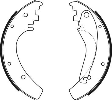 Колодки ручного (стоячого) тормоза abe C0M010ABE
