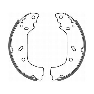 Колодки ручного (стоячого) тормоза abe C0P015ABE на Ситроен Джампи
