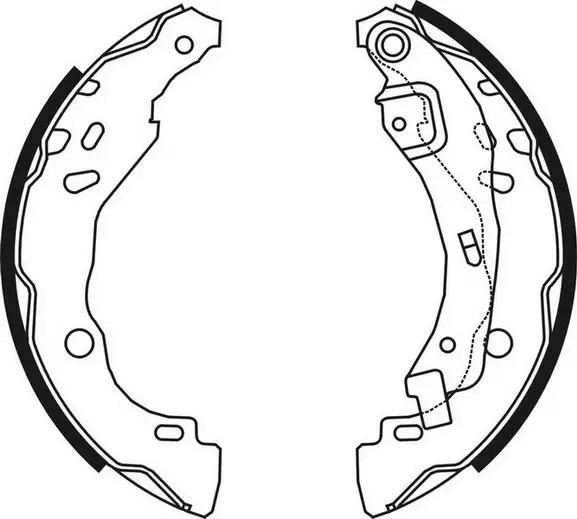 Колодки ручного (стоячого) гальма ABE C0R023ABE (фото 1)
