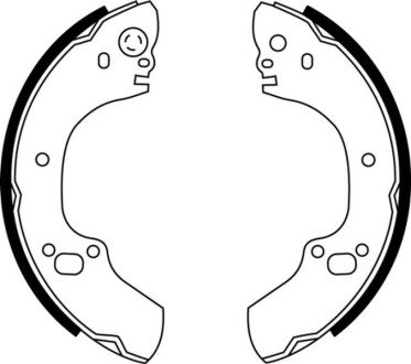 Колодки ручного (стоячого) тормоза abe C0X019ABE