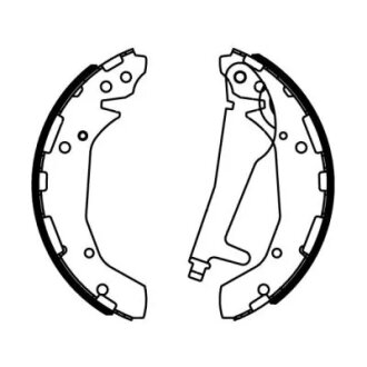 Колодки ручного (стоячого) гальма abe C0Y008ABE