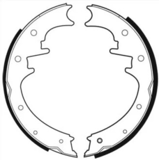 Колодки ручного (стоячого) тормоза abe C0Y011ABE