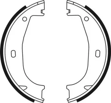 Колодки ручного (стоячого) гальма ABE CRB001ABE