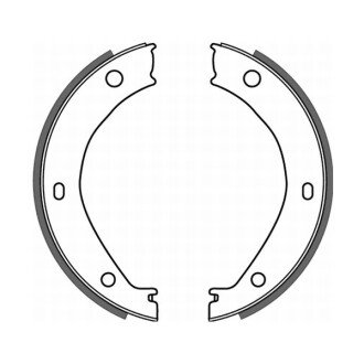 Колодки ручного (стоячого) гальма abe CRB002ABE