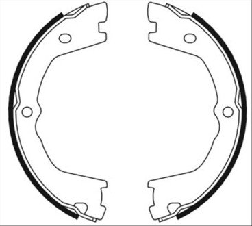 Колодки ручного (стоячого) гальма abe CRE001ABE