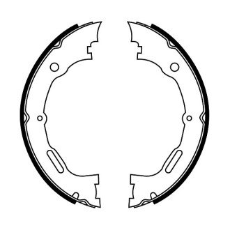 Колодки ручного (стоячого) тормоза abe CRM010ABE