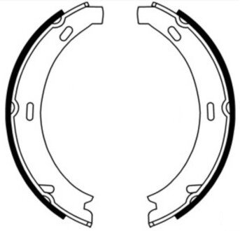 Колодки ручного (стоячого) гальма abe CRM012ABE