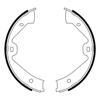 Колодки ручного (стоячого) гальма abe CRW001ABE