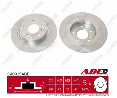 Задний тормозной диск ABE C40015ABE