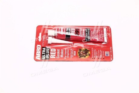 Герметик прокладок 999 силиконовый OEM красный 85 гр. abro 411AB