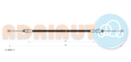 Тросик акселератора adriauto 1103511