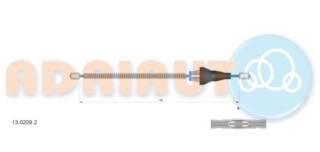 FORD Трос ручного гальма ECOSPORT 1.0/1.5 13- adriauto 1302092