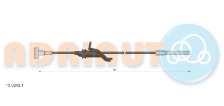 Трос ручного тормоза adriauto 1302421 на Форд С-макс