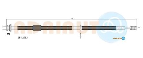 Шланг тормозной передний adriauto 2812531
