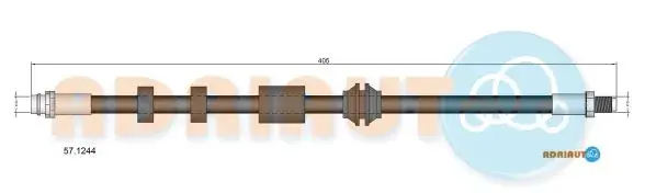 Шланг тормозной передний adriauto 57.1244