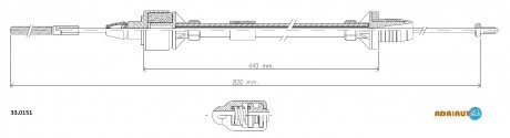 Комплект сцепления в сборе adriauto ""330151"