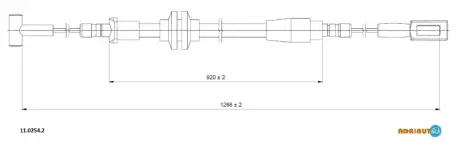 ADRIAUTO IVECO Трос ручного гальма DAILY IV 06- adriauto 1102542