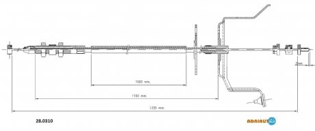 NISSAN Трос газа Almera 95- adriauto 280310