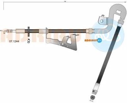 Шланг тормозной передний adriauto 071244